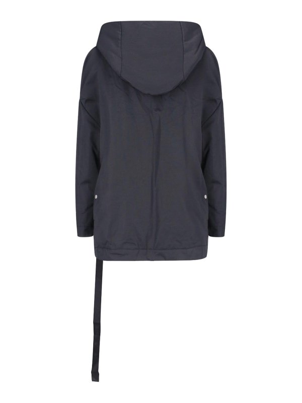RICK OWENS: short coats online - Padded Zip Coat