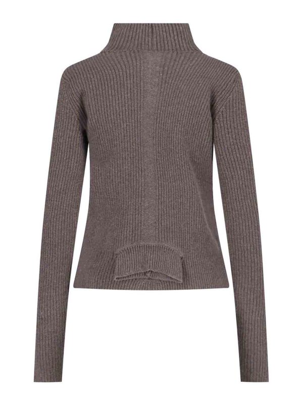 RICK OWENS: U-Boot-Ausschnitt online - U-Boot-Pullover - Braun