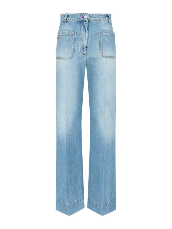 VICTORIA BECKHAM: ブーツカットジーンズ - ブーツカットジーンズ - ブルー