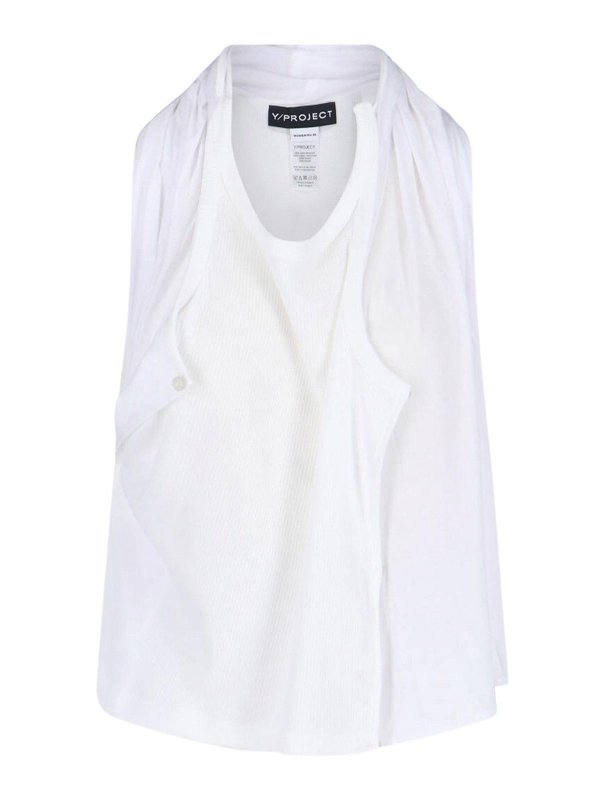 Y/PROJECT: Tops & Tank tops - Tank Top Drappeggiato