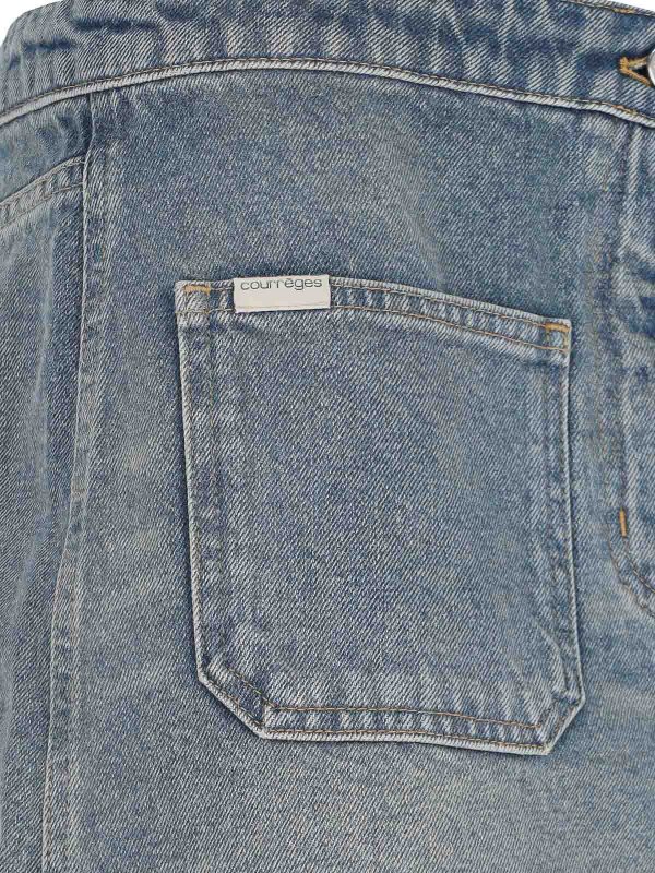 Mini Denim Skirt shop online: Courreges