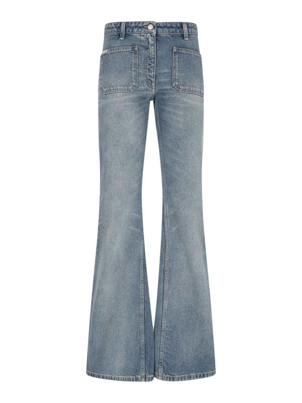 Courreges: ブーツカットジーンズ - ブーツカットジーンズ - ブルー