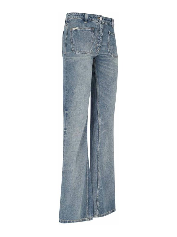 The Best Shops Courreges: ブーツカットジーンズ - ブーツカットジーンズ - ブルー