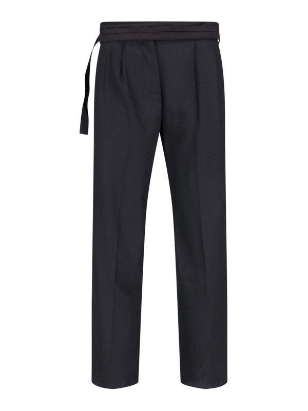EUDON CHOI: casual trousers - Straight trousers