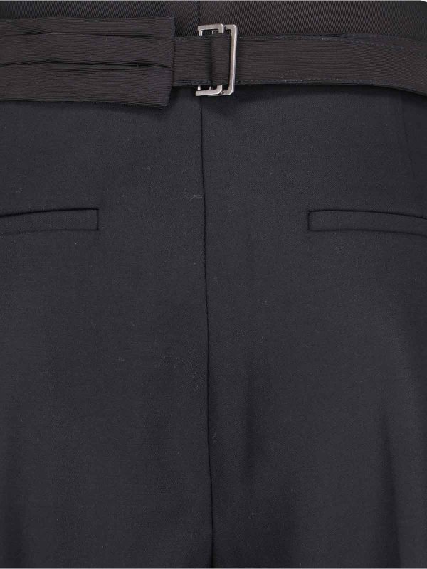 パンツ EUDON CHOI Women Straight Pants EC20PF6P 002 A BLACK Black Eudon Choi Straight trousers - Black - Women | EC24PF6P003BBLACK