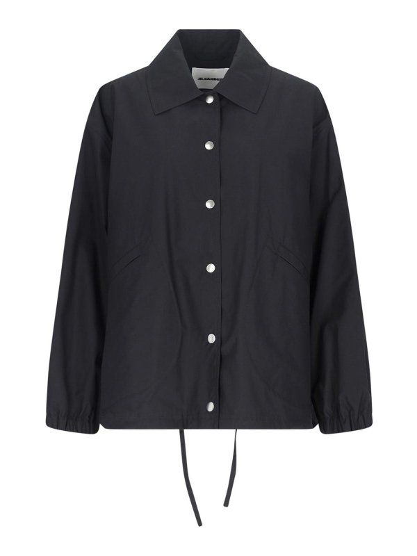 JIL SANDER: blazers - Single-breasted Logo Jacket
