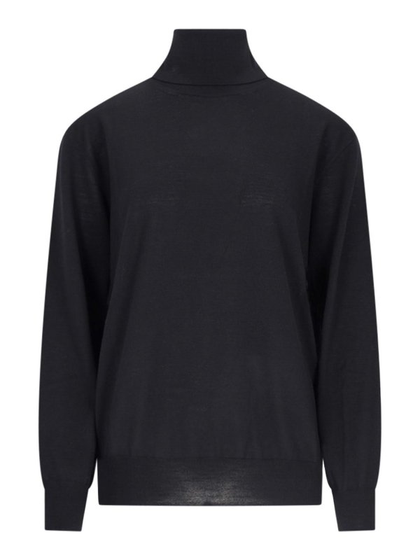 JIL SANDER: Rollkragenpullover  und Polo-Ausschnitt - Rollkragenpullover - Schwarz