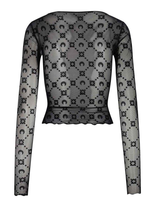 MARINE SERRE: Tops & Débardeurs online - Top - Noir