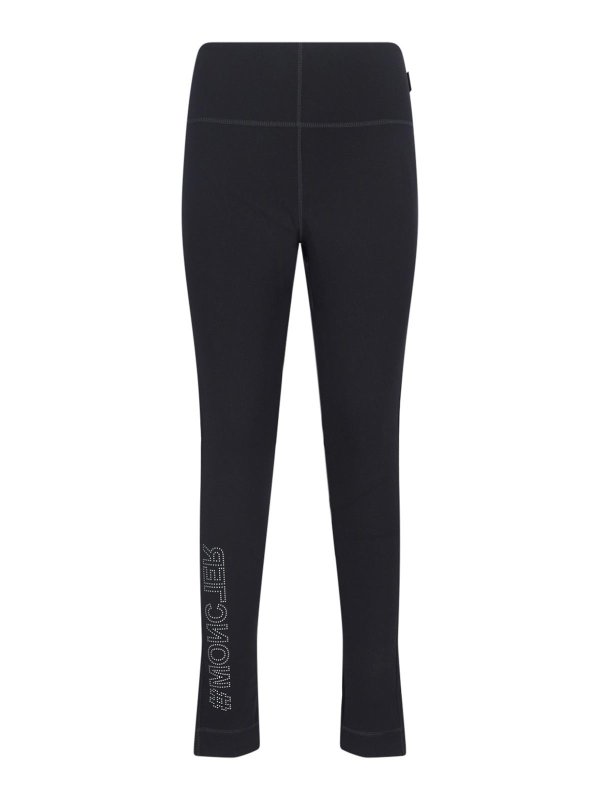 MONCLER: Leggings - Leggings - Noir