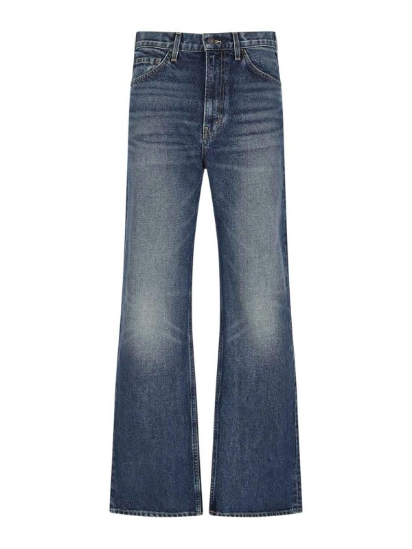 NILI LOTAN: ブーツカットジーンズ - ブーツカットジーンズ - ブルー