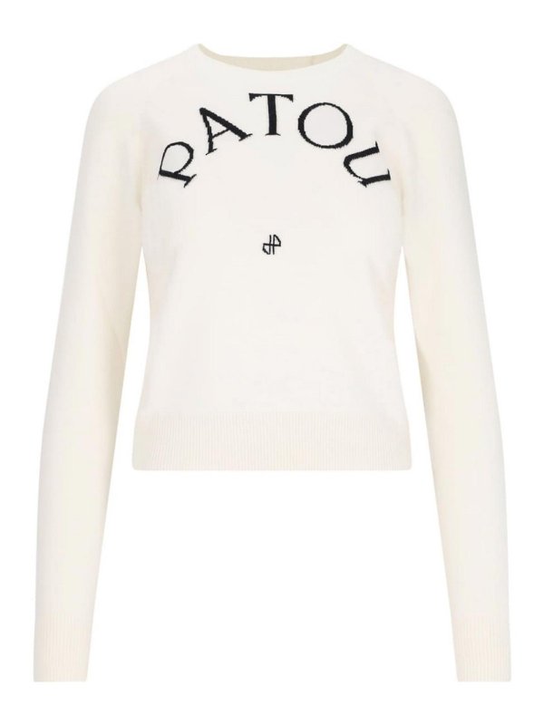 PATOU: boat necks - Logo Intarsia Sweater