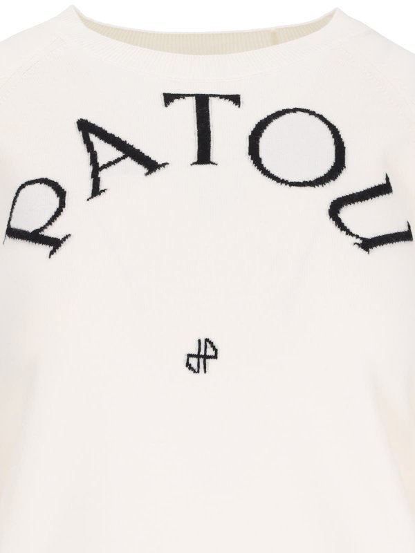 The Best Shops PATOU: boat necks - Logo Intarsia Sweater
