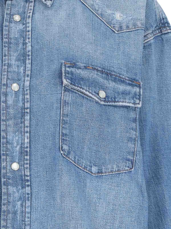 シャツ - ブルー shop online: POLO RALPH LAUREN