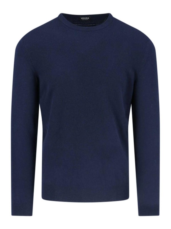 Z ZEGNA: ボートネック - ボートネック - ブルー