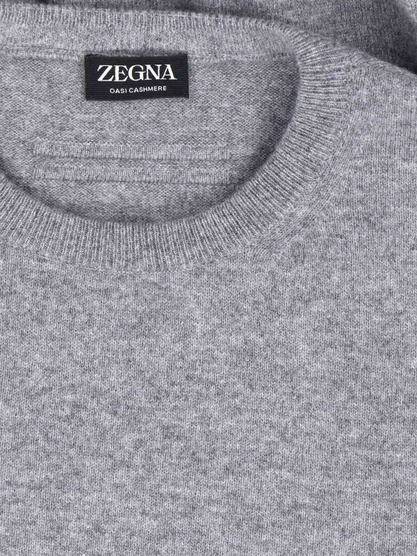 The Best Shops Z ZEGNA: Escotes barcos - Suéter Con Escote Barco - Gris
