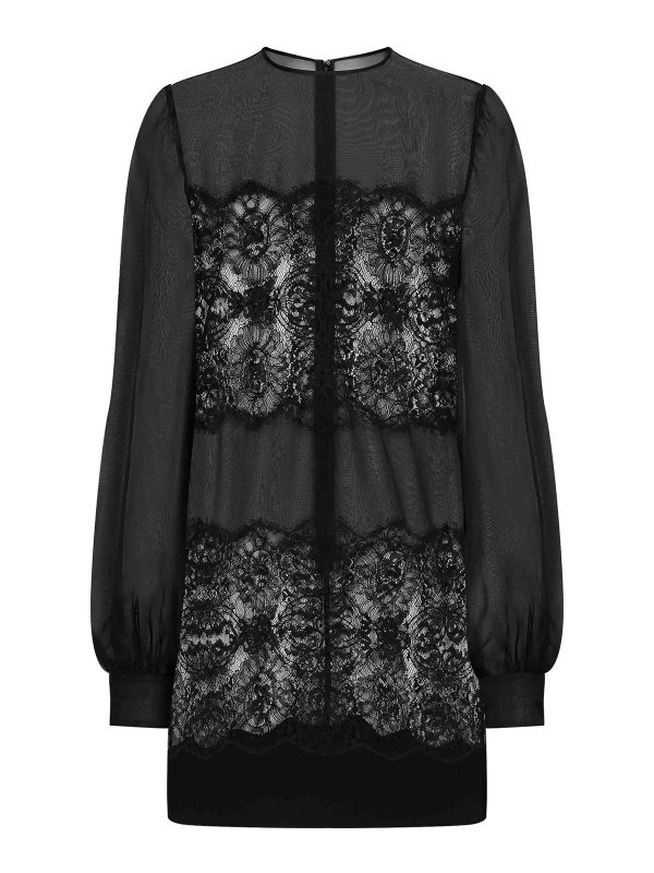 DOLCE & GABBANA: Kurze Kleider - Kurzes Kleid - Schwarz