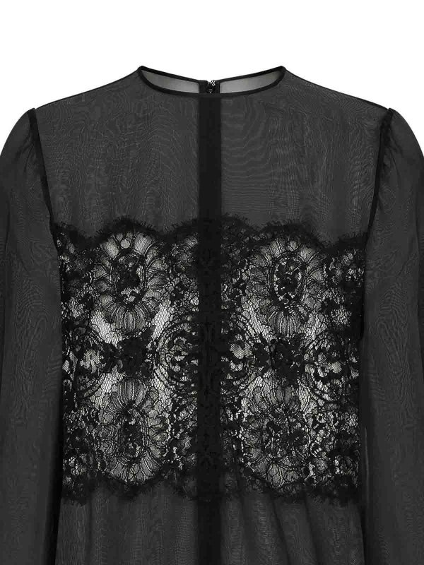 DOLCE & GABBANA: Kurze Kleider online - Kurzes Kleid - Schwarz