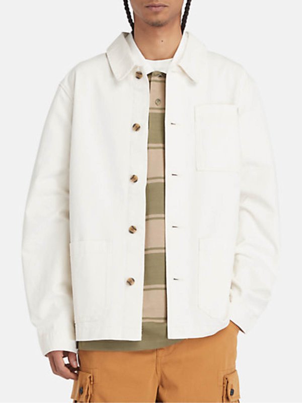 TIMBERLAND: blazers online - Washed Effect Canvas Chore Jacket