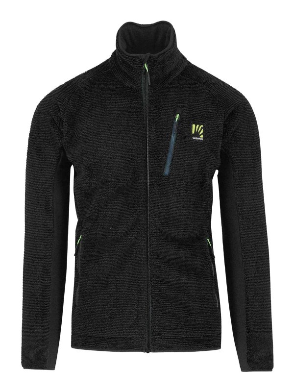 KARPOS: maglia collo rotondo - Black Vertice Fleece