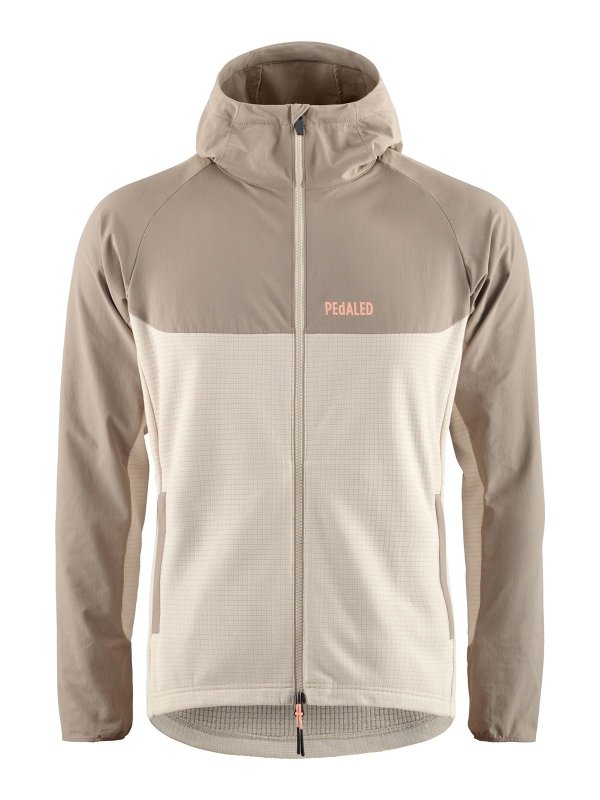 PEDALED: giacche casual - Maglia con cappuccio in lana merino beige