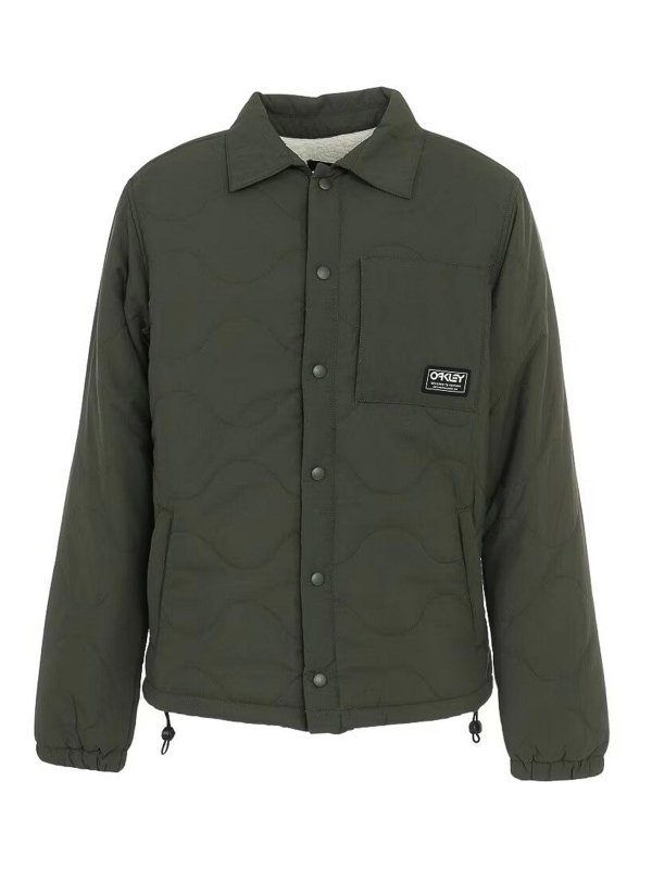 OAKLEY: blazers - Green Quilted Sherpa Jacket