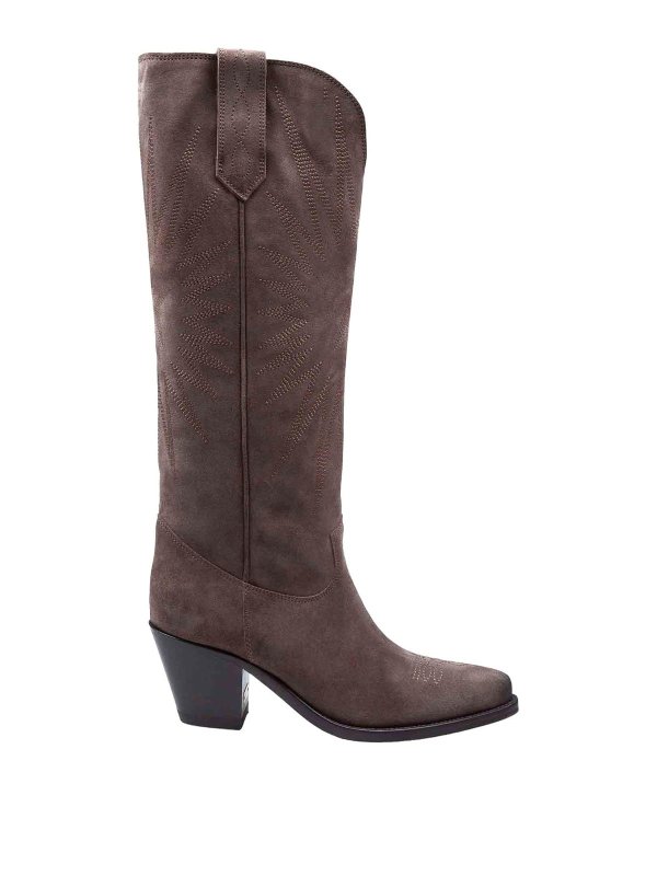 GOLDEN GOOSE: boots - Camperos Boot In Brown Suede