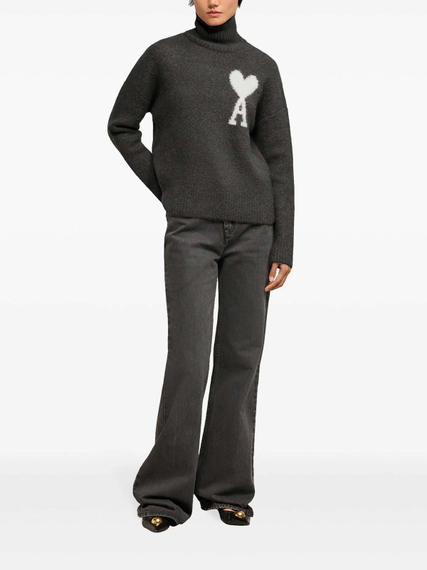 AMI PARIS: Sudaderas y suéteres online - Sudadera - Gris Oscuro