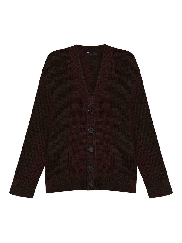 DSQUARED2: Cardigans - Cardigan - Braun