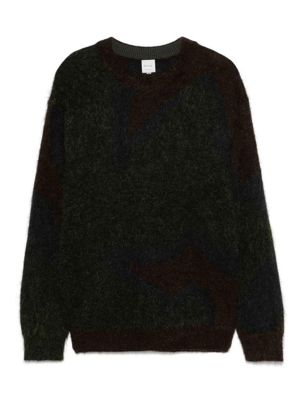 PAUL SMITH: Strickpullover mit Rundhalsausschnitt - Rundhalspullover - Taupe