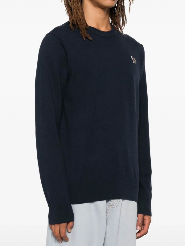 The Best Shops PAUL SMITH: crew necks - Zebra-Logo Sweater
