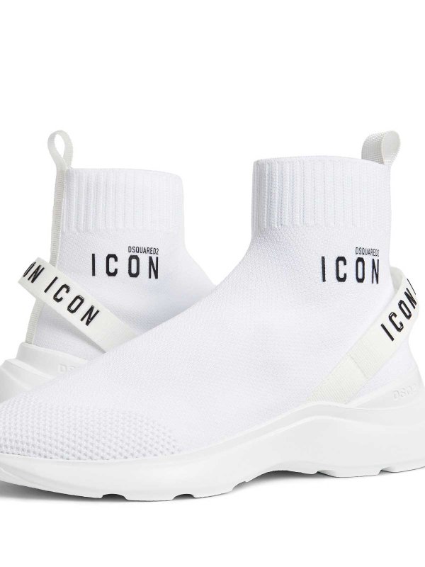 スニーカー - 白 shop online: DSQUARED2