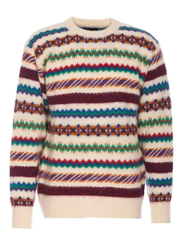 HOWLIN: Suéteres con cuello pico - Suéter Cuello Redondo - Multicolor