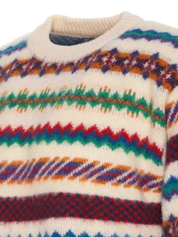The Best Shops HOWLIN: Suéteres con cuello pico - Suéter Cuello Redondo - Multicolor