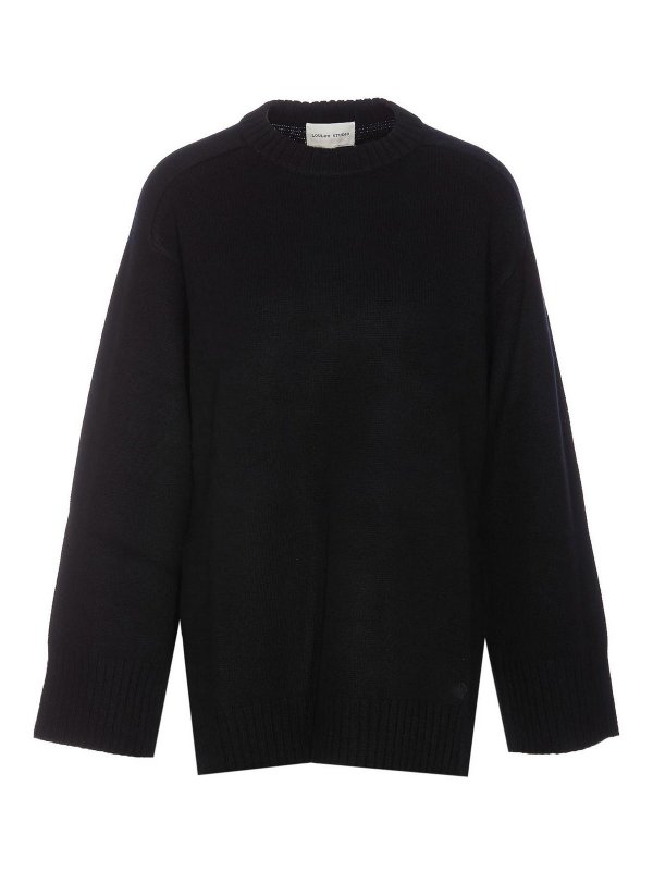 LOULOU STUDIO: クルーネック - クルーネック - 黒