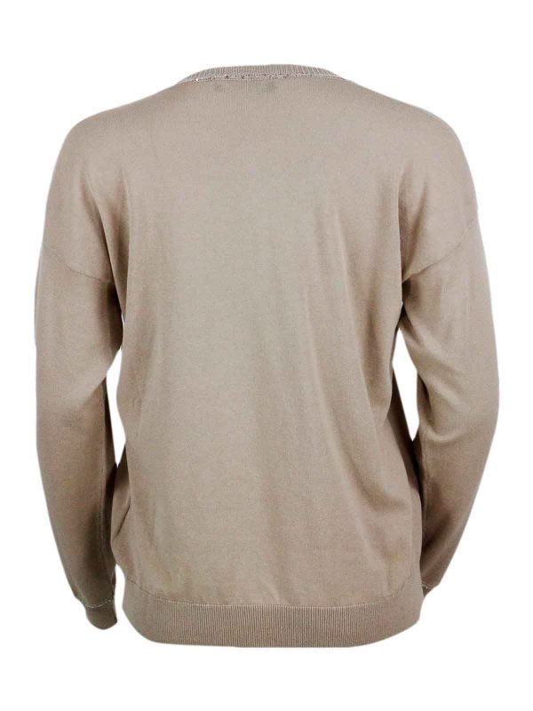 The Best Shops FABIANA FILIPPI: Col en V - Pull À Col V - Marron