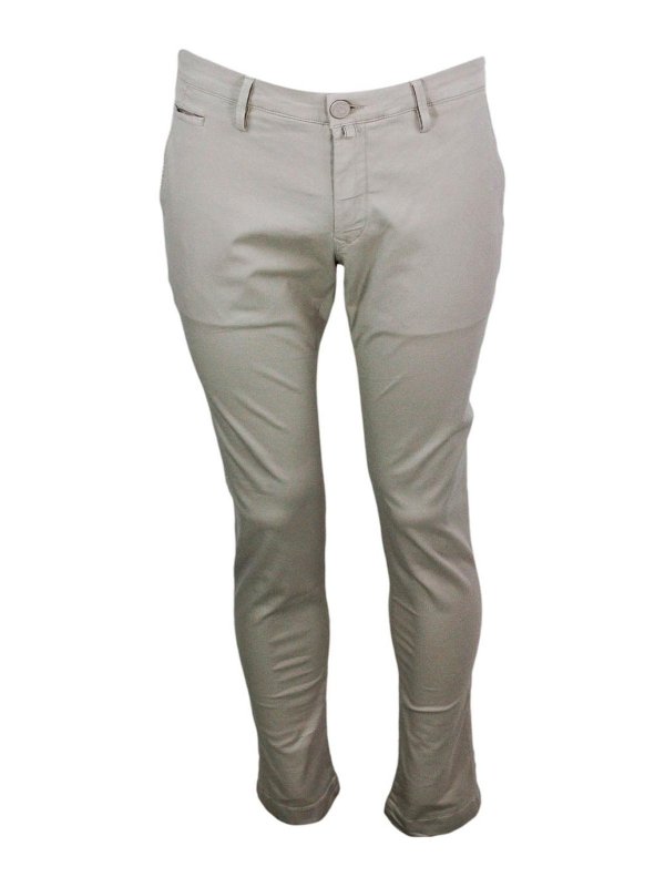 JACOB COHEN: カジュアルトラウザー - カジュアルパンツ - ベージュ