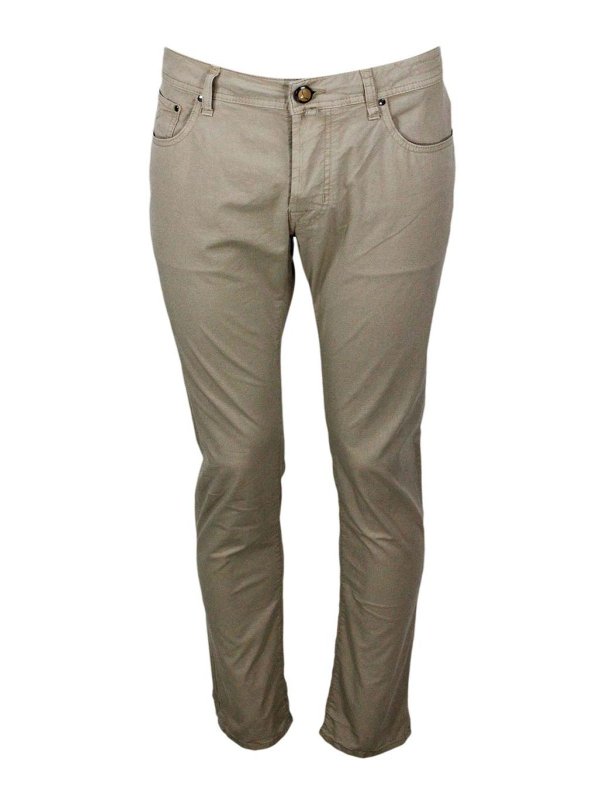 JACOB COHEN: Casual Hosen - Casual Hose - Beige