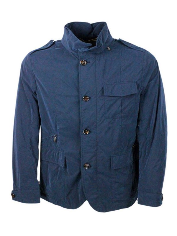 MOORER: Chaquetas casual - Chaqueta Casual - Azul