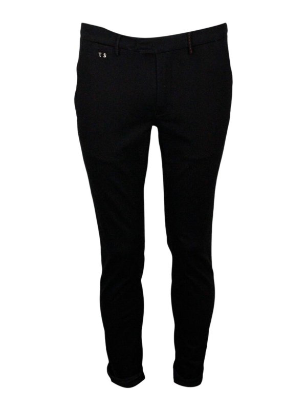 TRAMAROSSA: Casual Hosen - Casual Hose - Schwarz