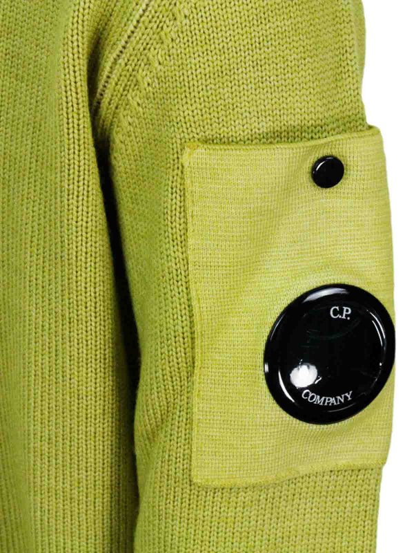C.P. COMPANY: Strickpullover mit Rundhalsausschnitt online - Rundhalspullover - Gelb