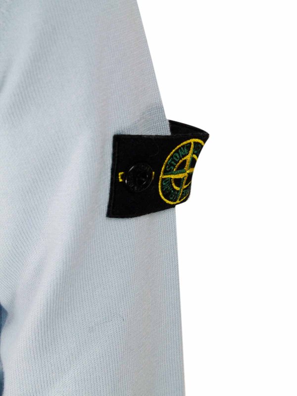 STONE ISLAND: Strickpullover mit Rundhalsausschnitt online - Rundhalspullover - Hellblau