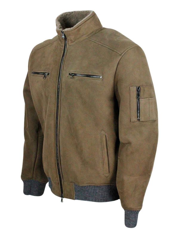 BARBA: leather jacket online - Jacket
