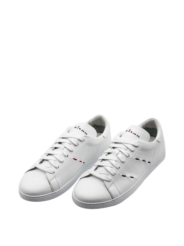 KITON: Chaussures de sport - Baskets - Blanc