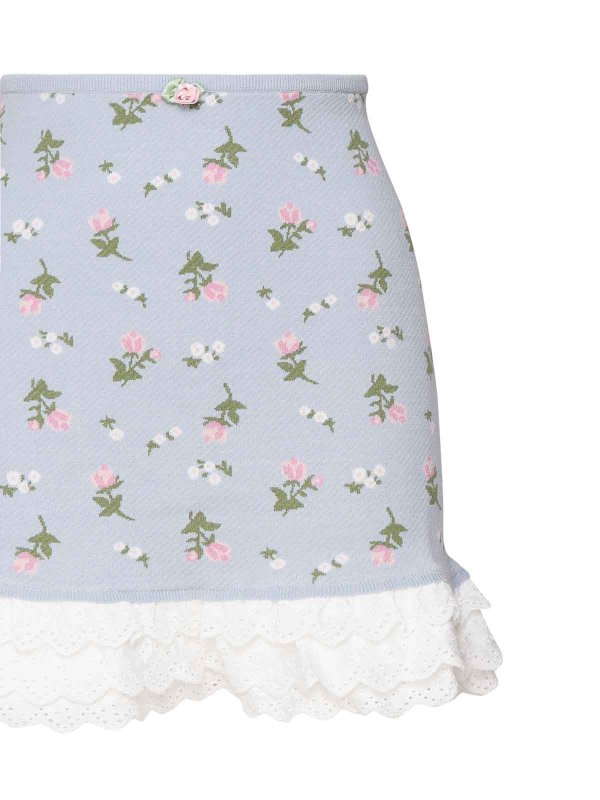 FOR LOVE & LEMONS: Miniröcke online - Midirock - Blau