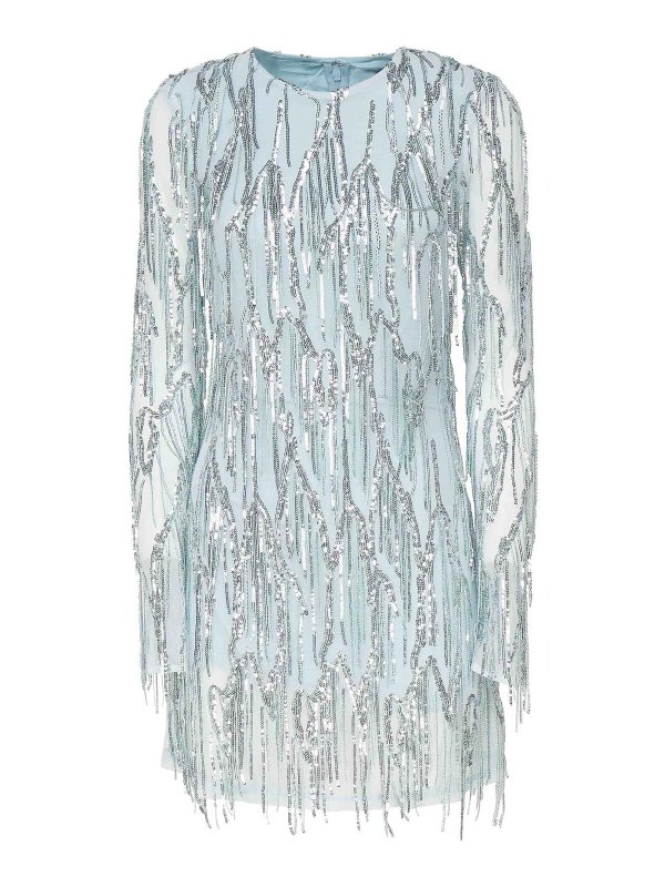 ROTATE Birger Christensen: Vestidos de cóctel - Vestido De Cóctel - Azul Claro