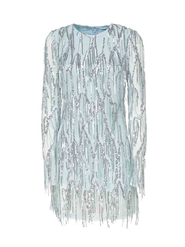 The Best Shops ROTATE Birger Christensen: Vestidos de cóctel - Vestido De Cóctel - Azul Claro