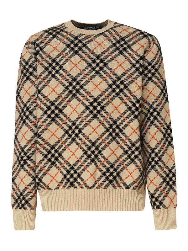 BURBERRY: Pull col rond - Pull Col Rond - Noir