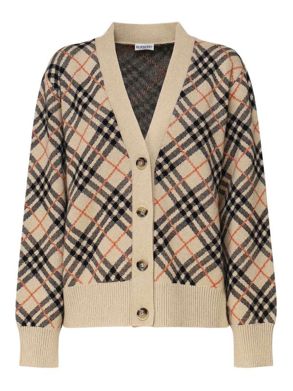 BURBERRY: cardigans - Cardigan In Cashmere