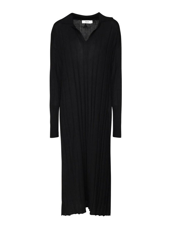 AKEP: maxi dresses - Long Dress In Elastic Fabric