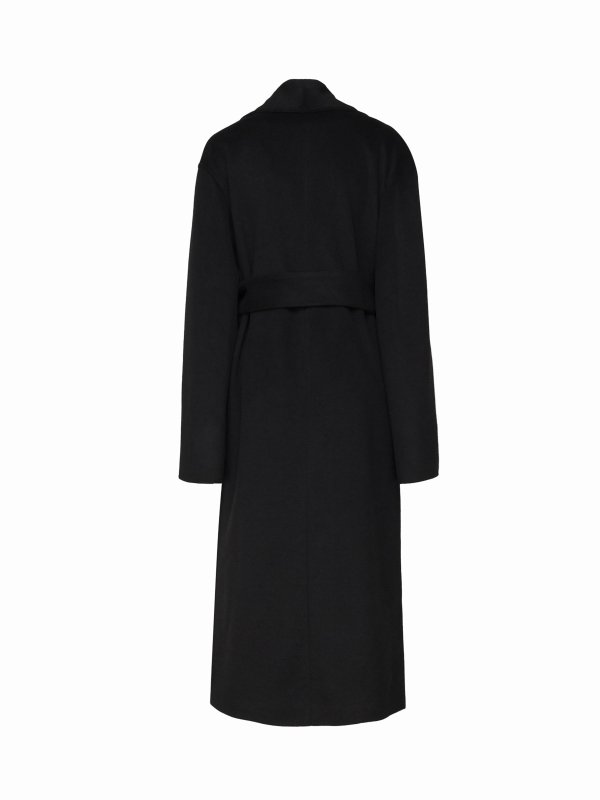 MARIUCCIA: short coats online - Wrap Coat In Wool